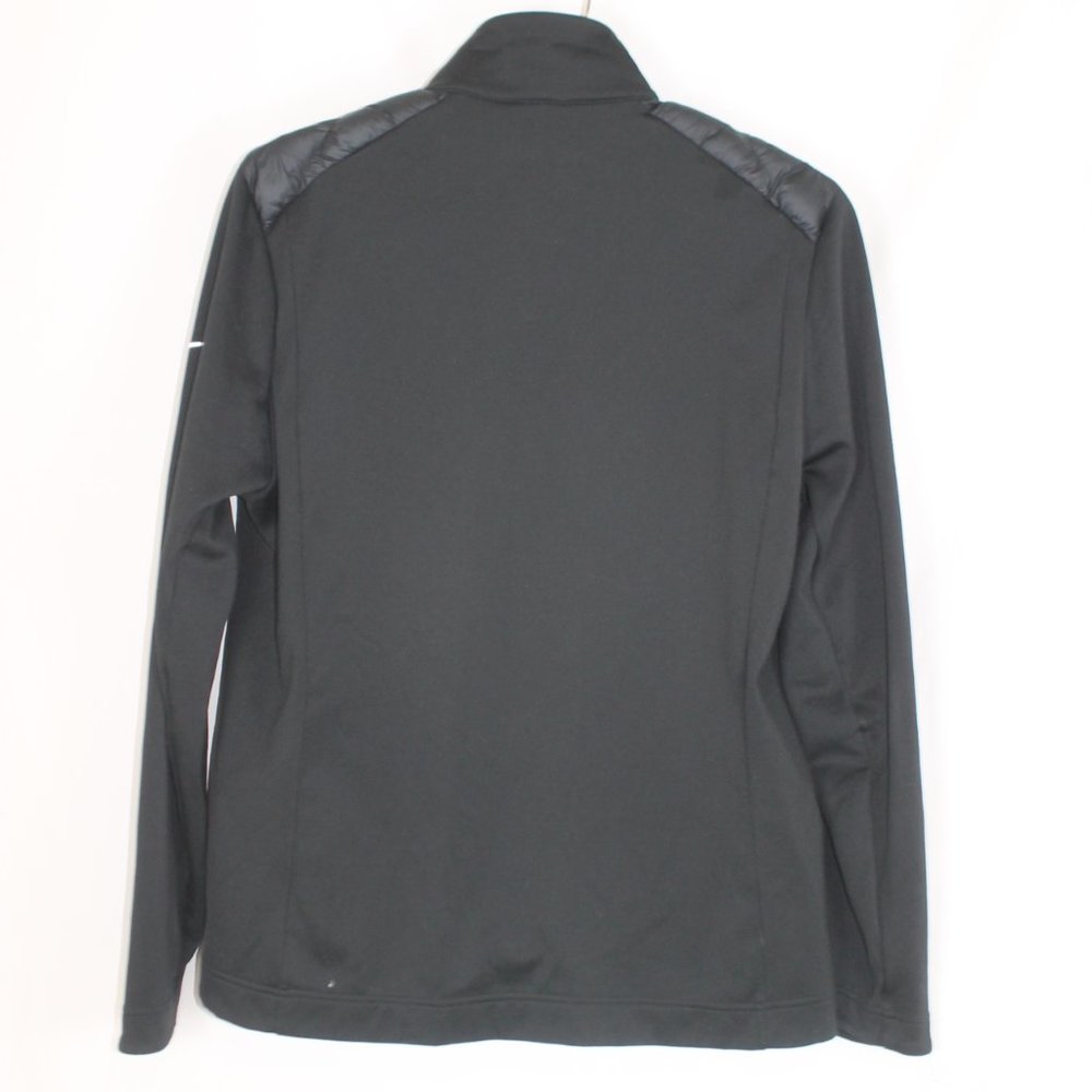 NIKE GOLF AEROLOFT Black Puffer Jacket Coat Woman Size XL Full Zipper Front L/S - Picture 2 of 14